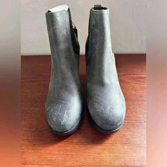 Women's Sorel JOAN UPTOWN CHELSEA Leather Winter Boots 1915841052 QUARRY Sz 8.5 - Picture 4 of 11